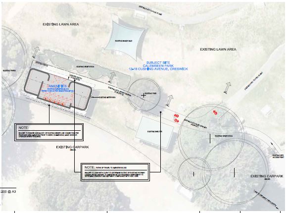 Calembeen Park site plan