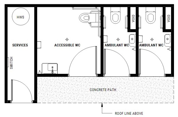 Plans for toilets at Lee Medlyn