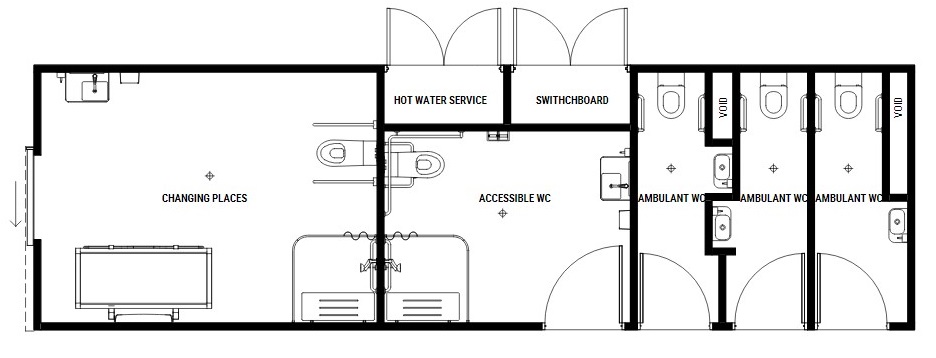 Plans for toilets at Hammon Park